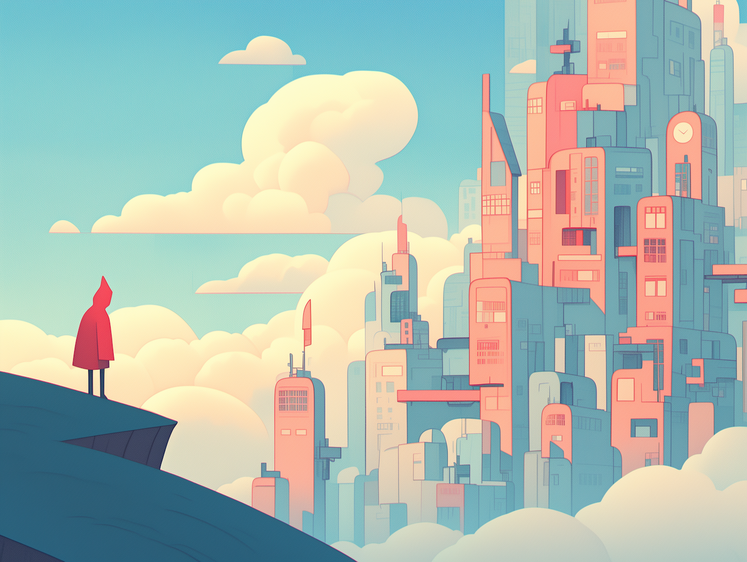 Contemplation of a Futuristic Cityscape