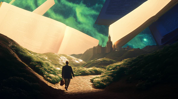 Surreal Journey Scene