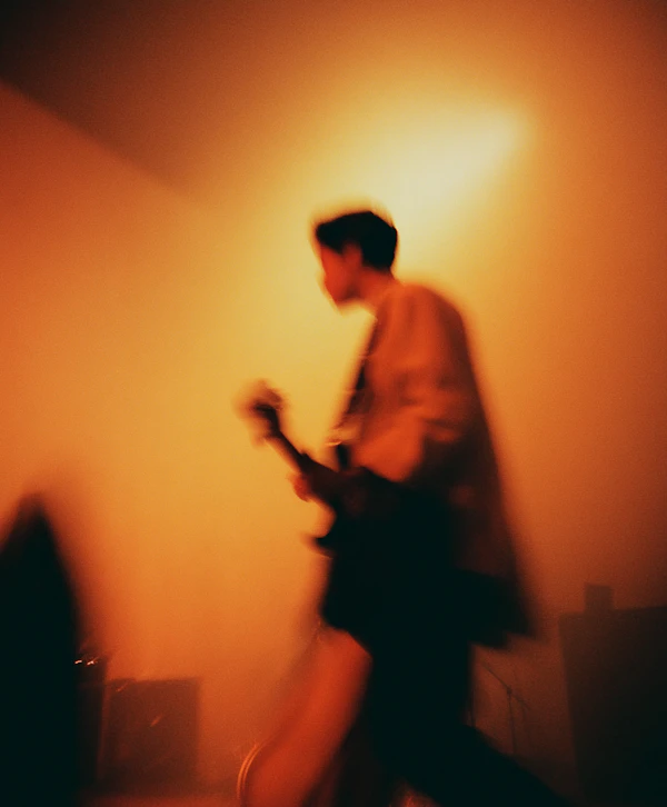 Guitarist in Motion