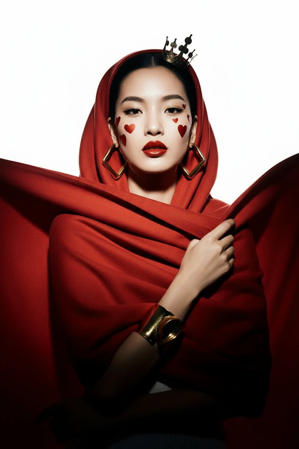 Elegant Red Portrait