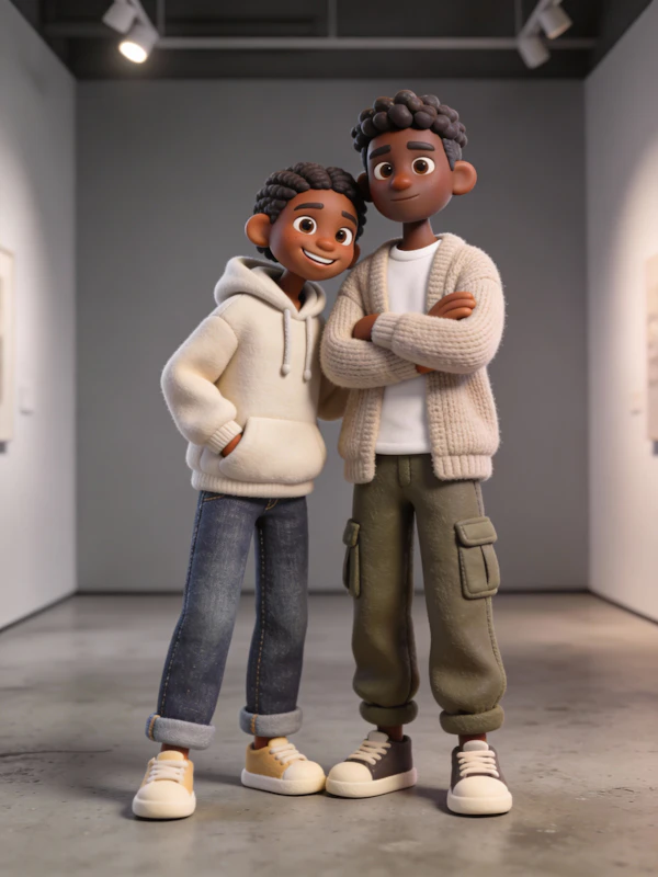 Stylized Characters Indoors