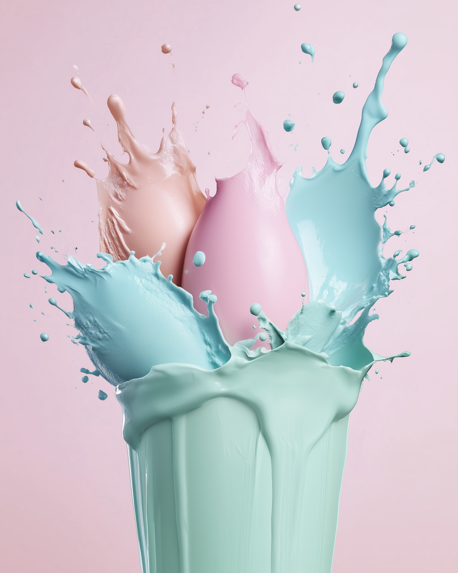 Pastel Liquid Splash