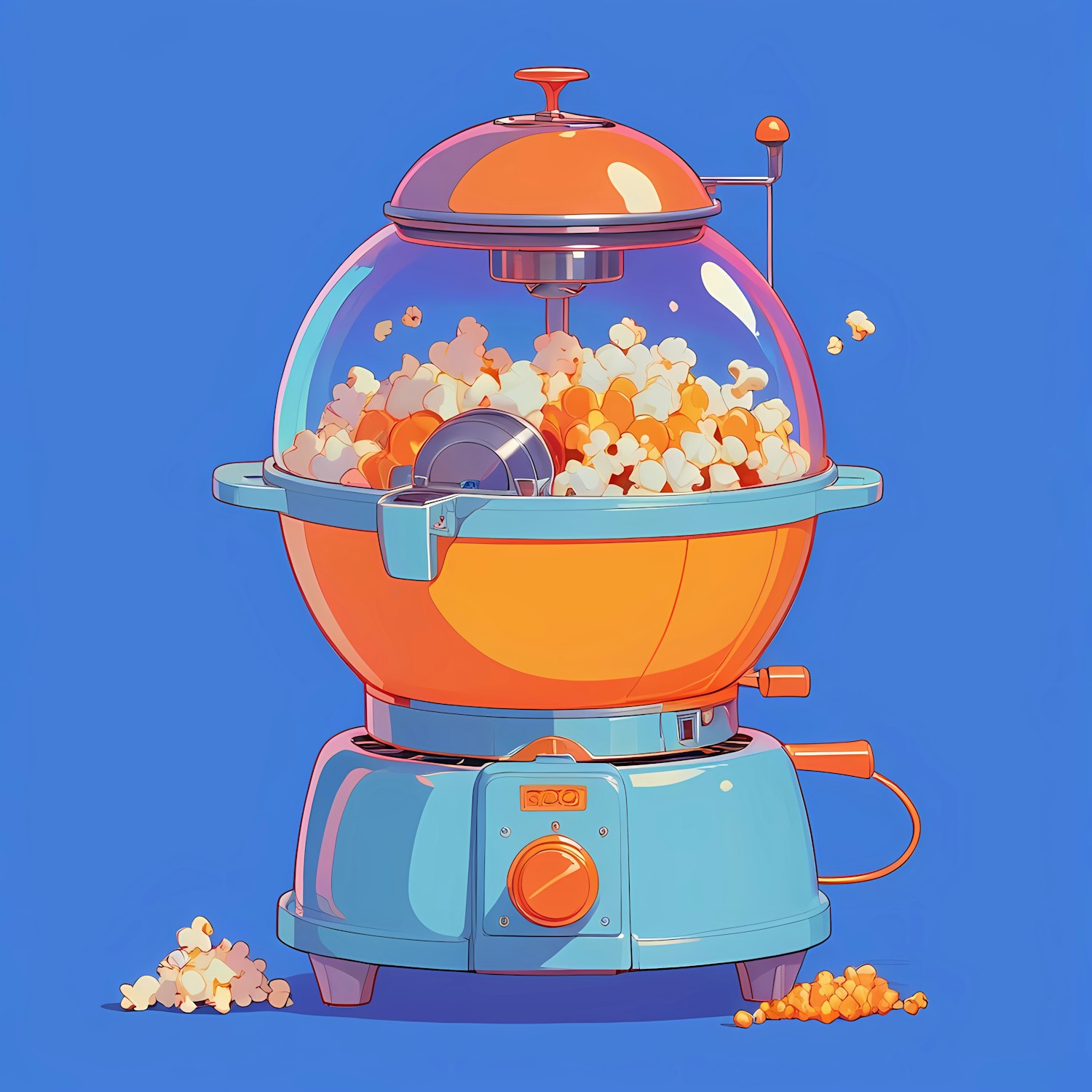 Retro-Futuristic Popcorn Machine