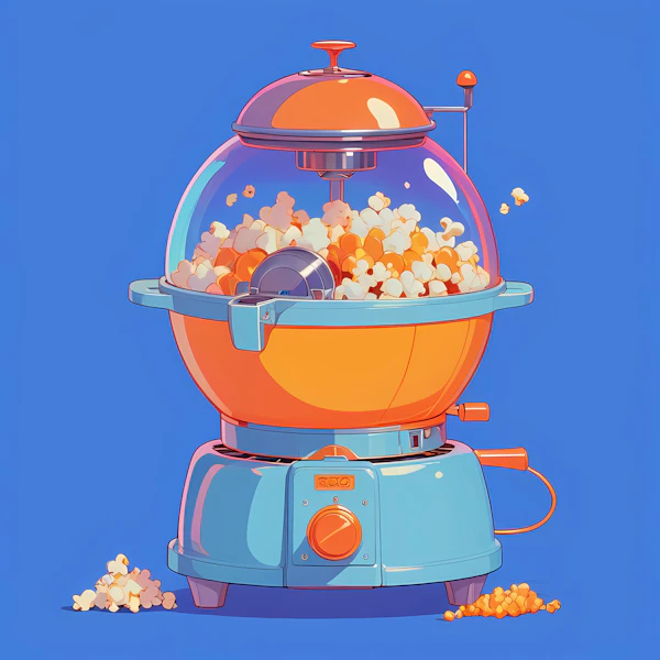 Retro-Futuristic Popcorn Machine