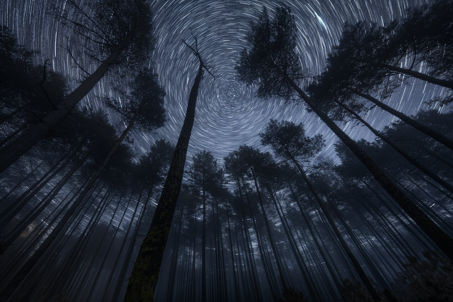 Starry Night in the Forest