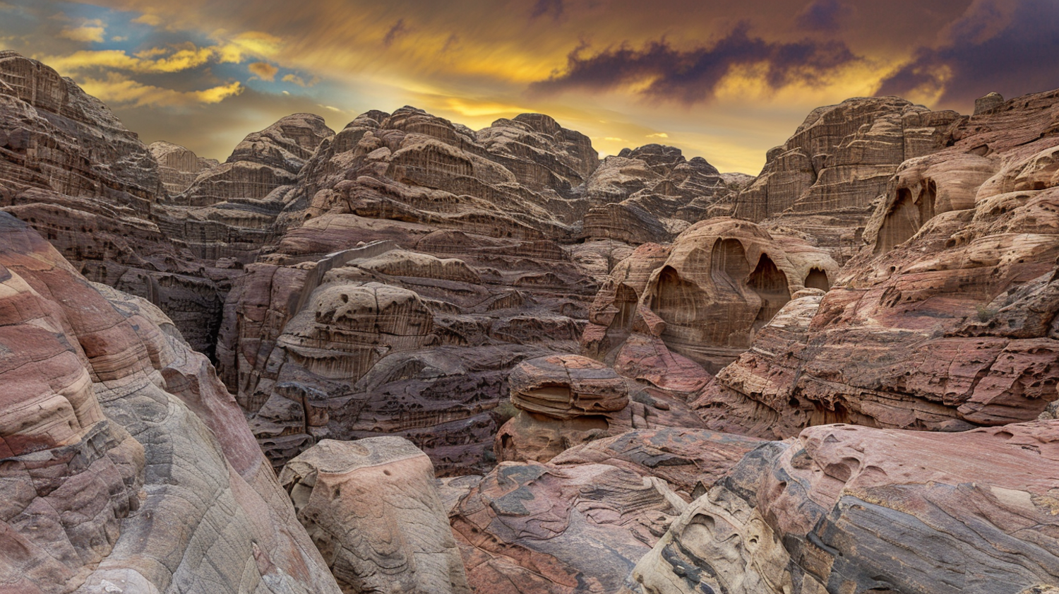 Majestic Rock Formations at Sunrise/Sunset