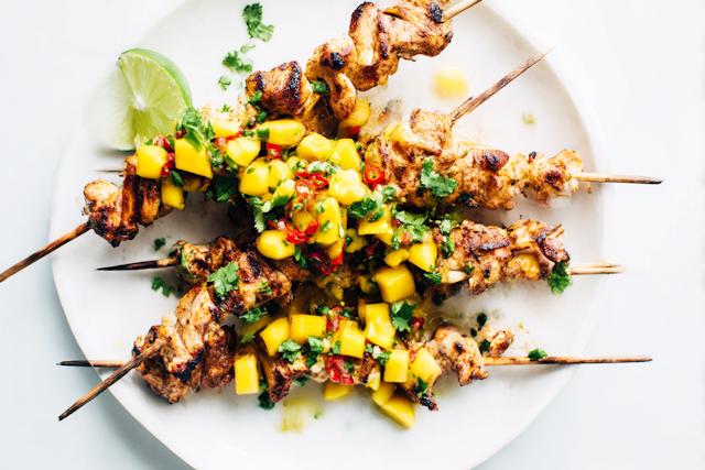 Grilled Chicken Skewers