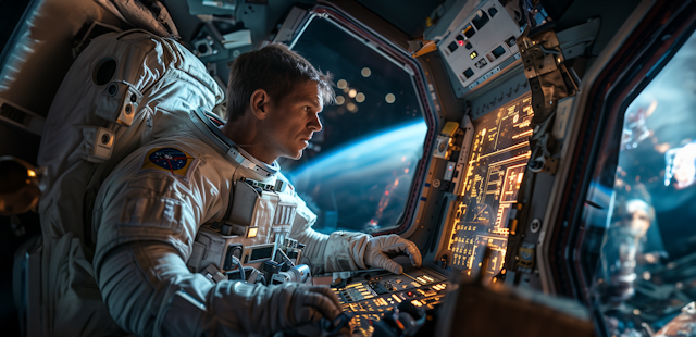 Astronaut in Spacecraft