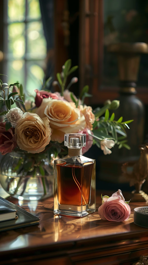 Elegant Perfume Display