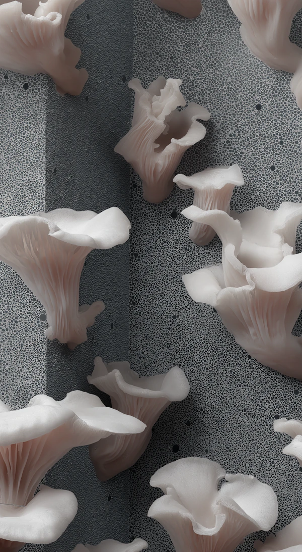 Close-Up Oyster Mushrooms
