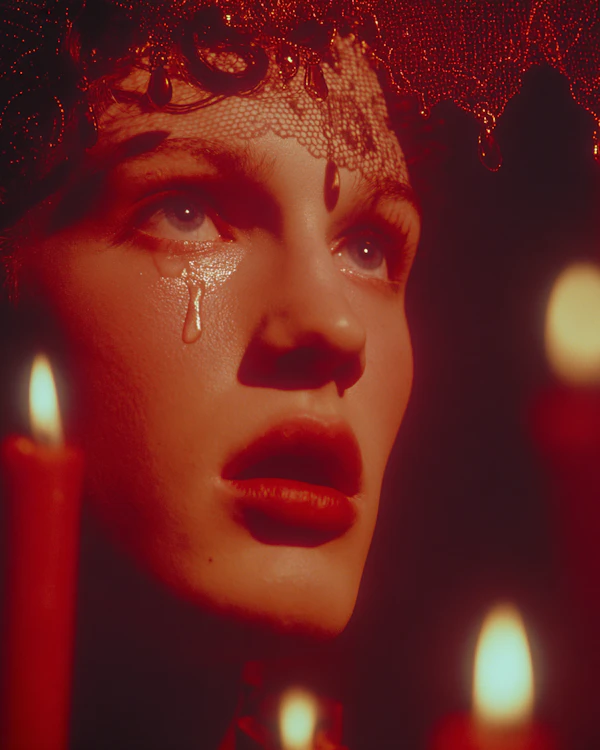 Dramatic Red Portrait
