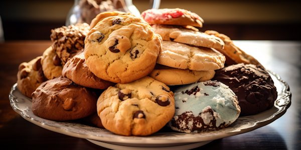 Assorted Gourmet Cookies Plate