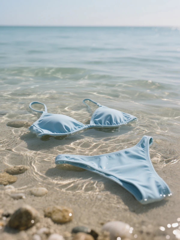 Bikini on Sandy Shore