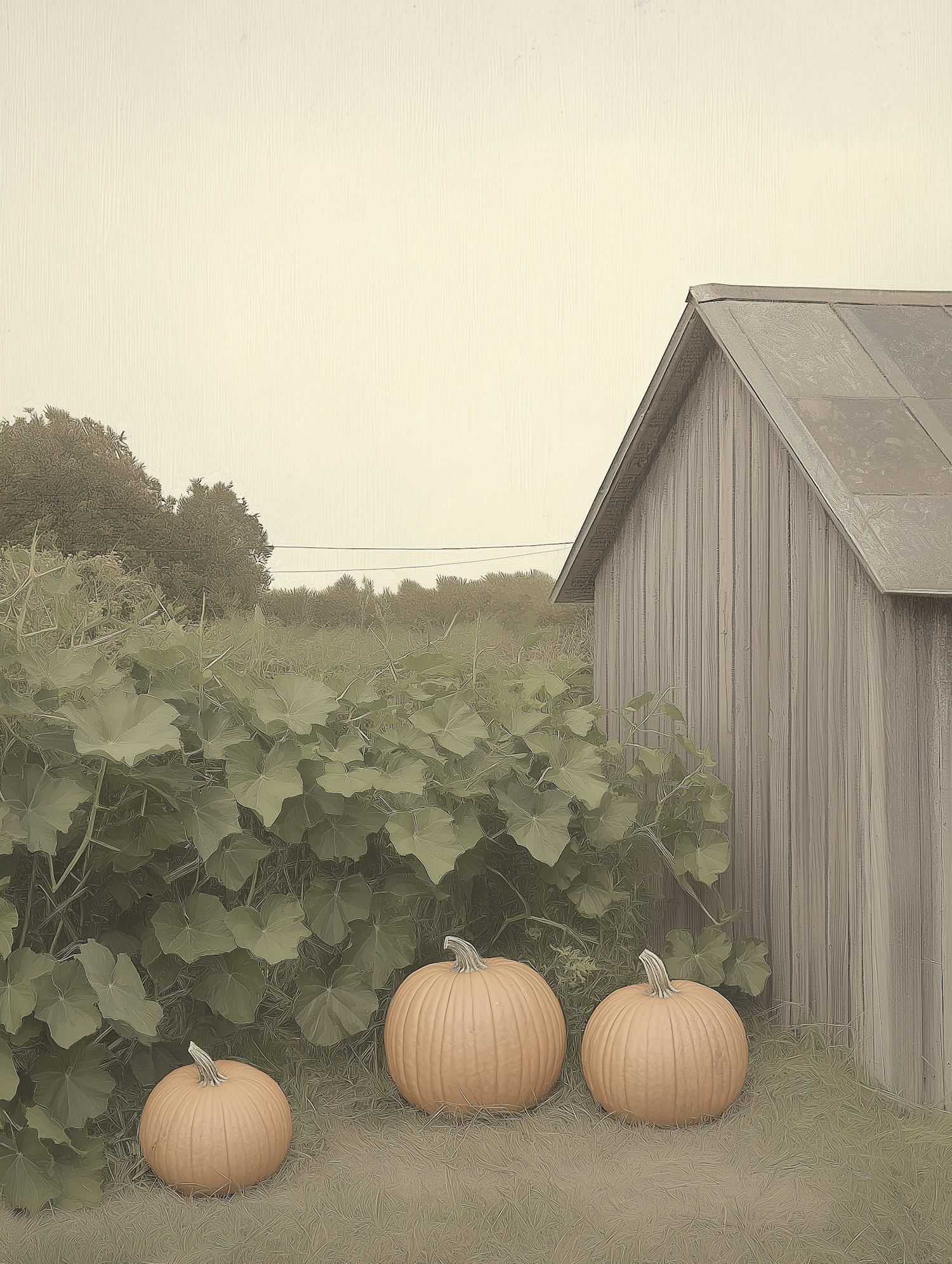 Pumpkins by the Shed