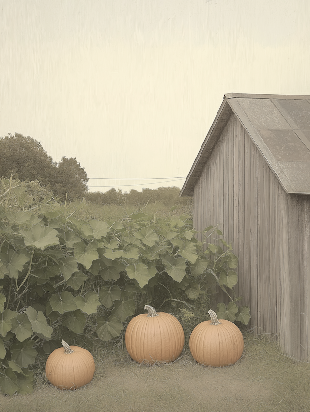 Pumpkins by the Shed