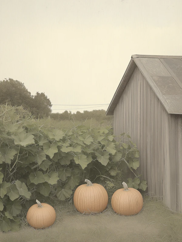 Pumpkins by the Shed