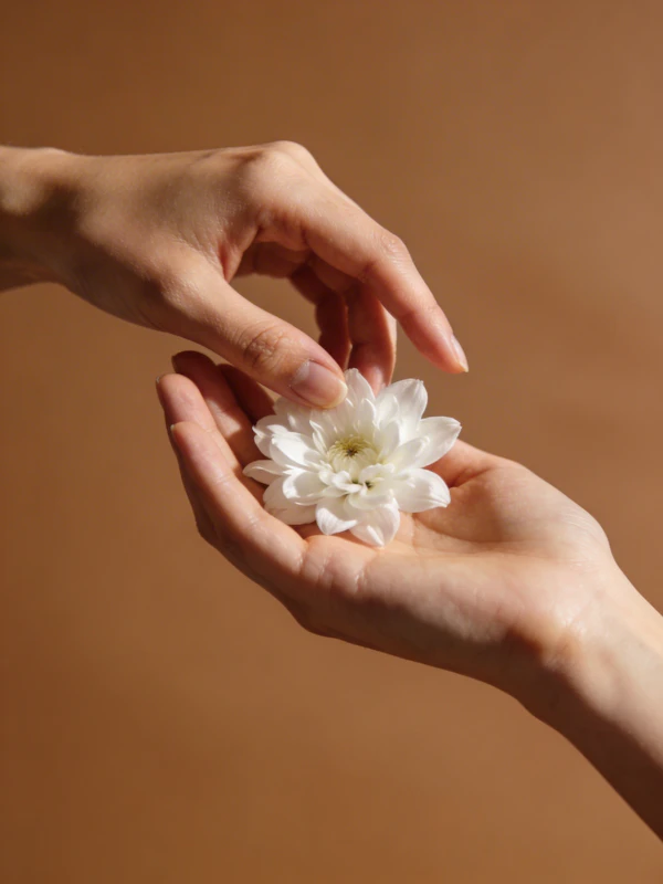 Hands and Flower