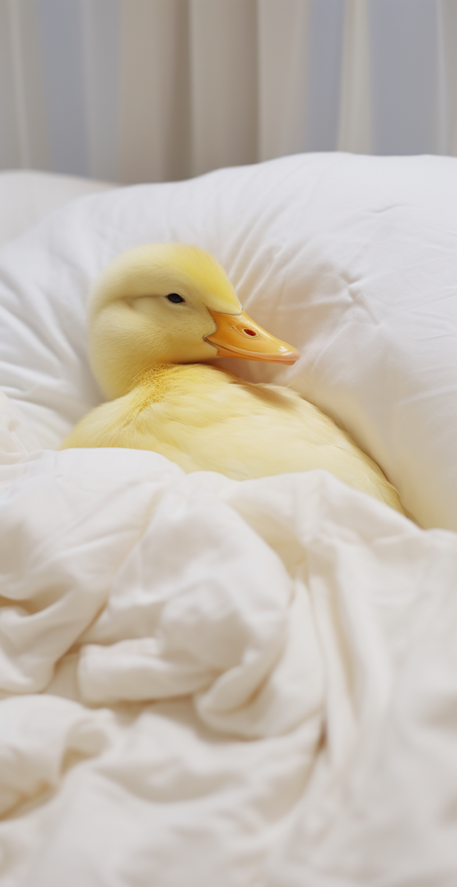 Serene Slumber of the Yellow Duckling