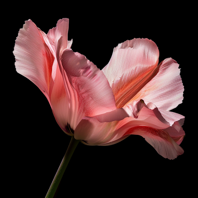 Radiant Pink Tulip in Bloom