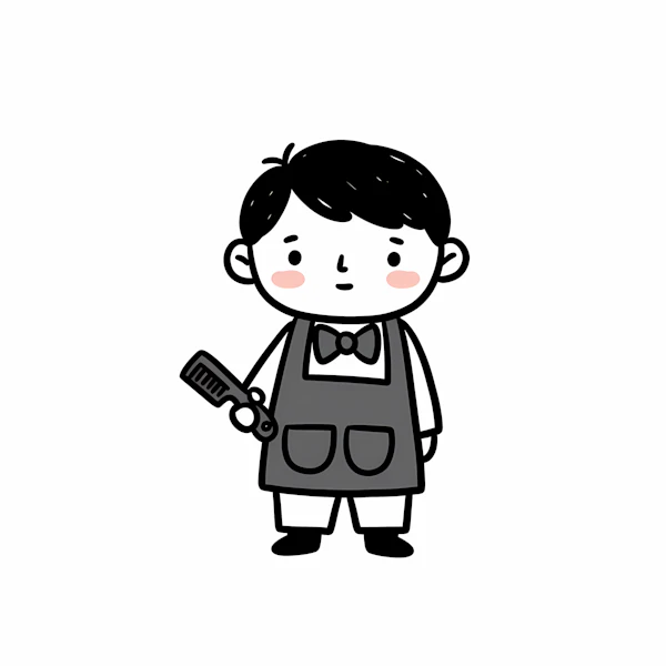 Barber Cartoon Character