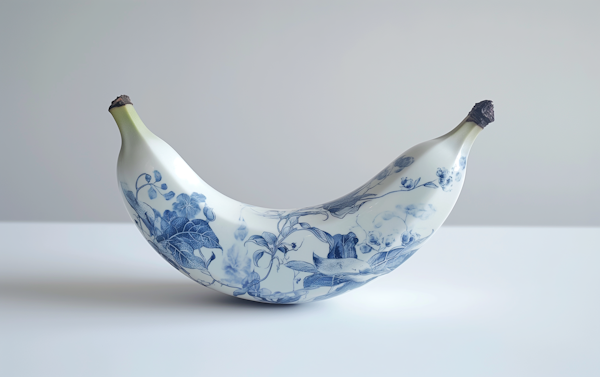 Delftware-Inspired Porcelain Banana