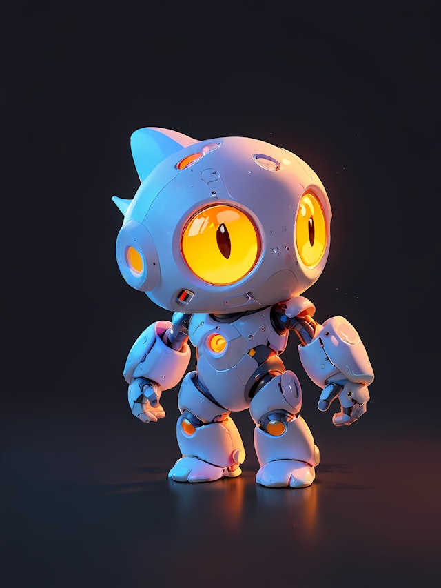 Futuristic Robot Cat