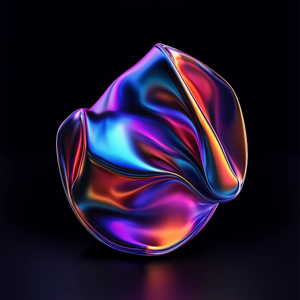 Iridescent 3D Sculpture