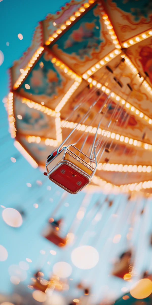 Swing Ride at Amusement Park