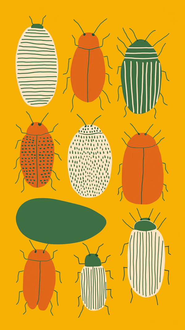 Stylized Beetle Grid