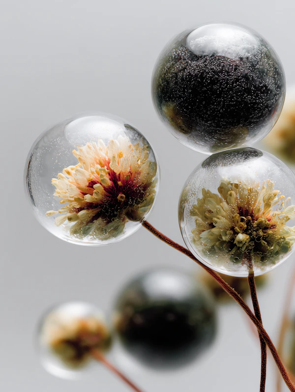 Floral Spheres Art