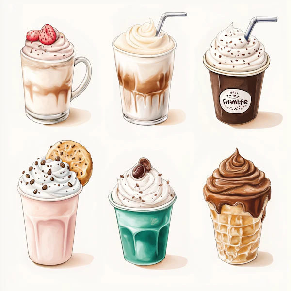 Milkshake & Dessert Art
