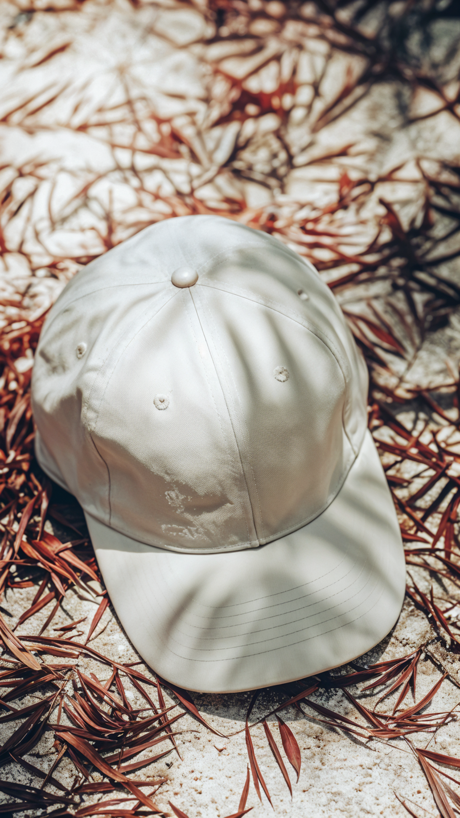 Baseball Cap on Textured Surface