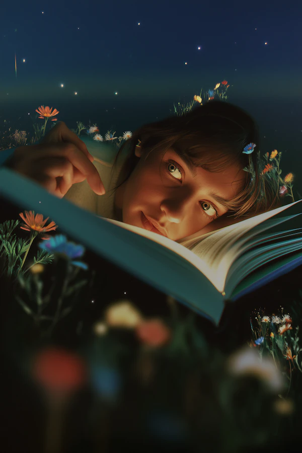 Dreamlike Reading Scene