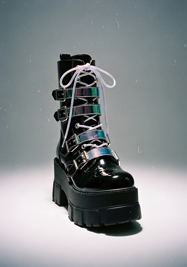 Glossy Platform Boot