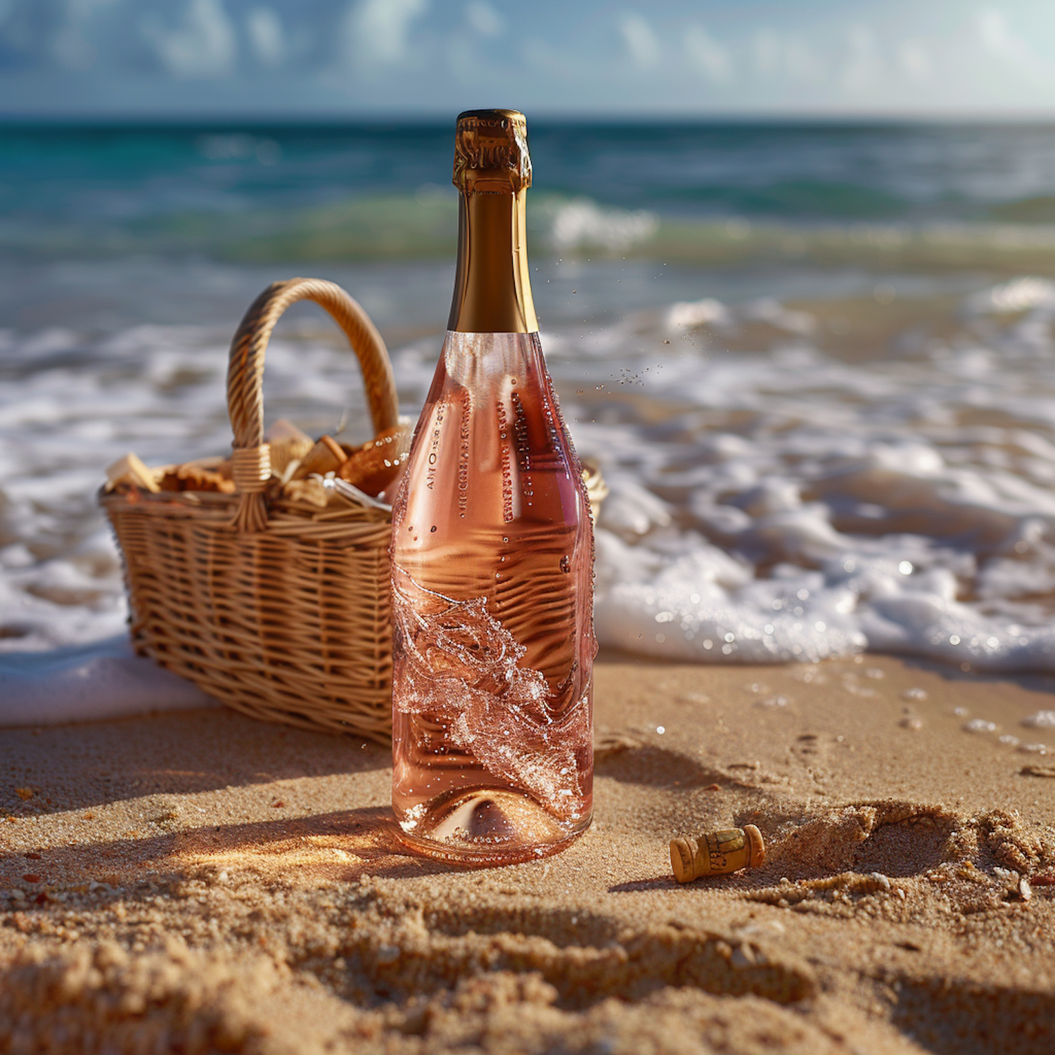 Tranquil Beach Picnic Scene