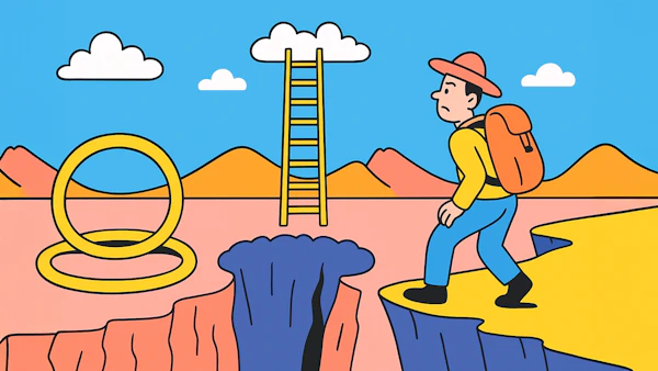 Cartoon Cliff Adventure