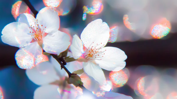 Cherry Blossoms Close-Up