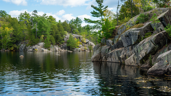 Serene Lake Scene