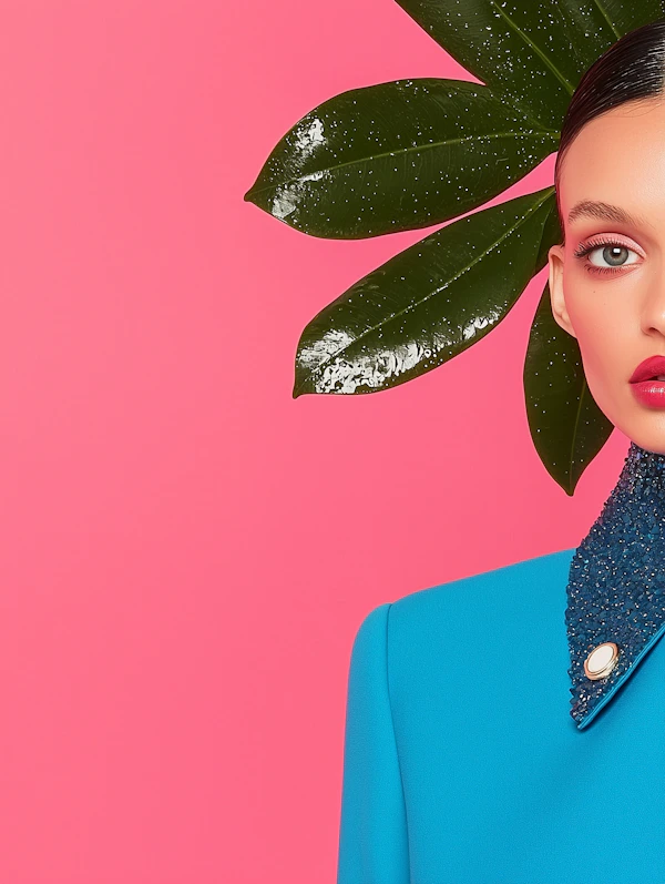 Vibrant Fashion and Nature Composition