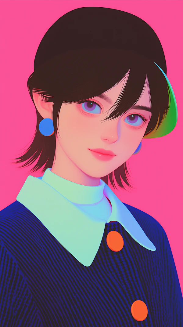 Vibrant Portrait Art