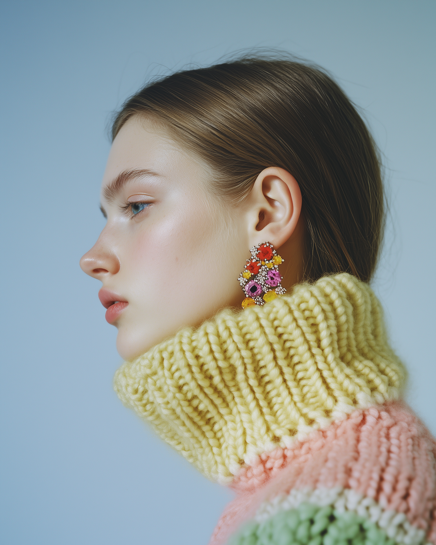 Profile with Artistic Earring