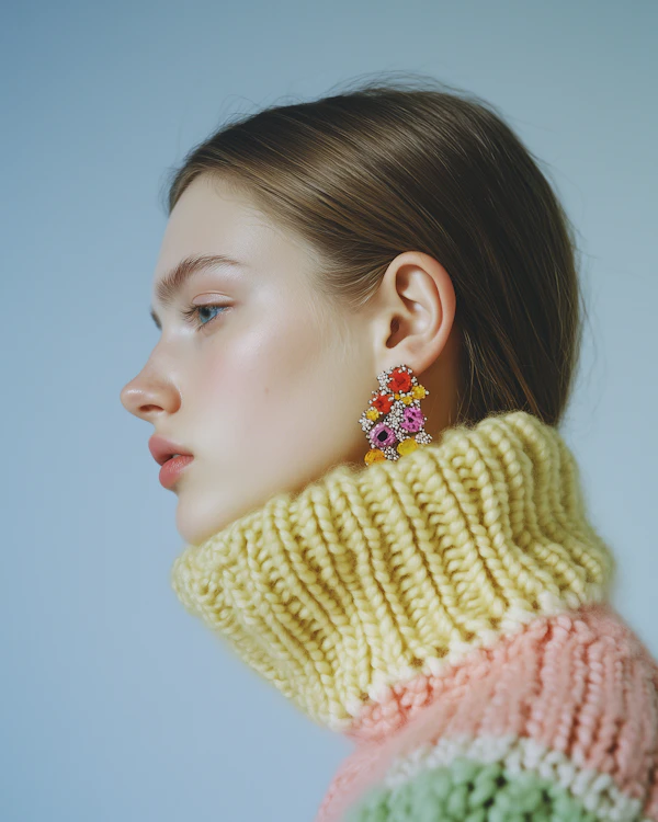 Profile with Artistic Earring