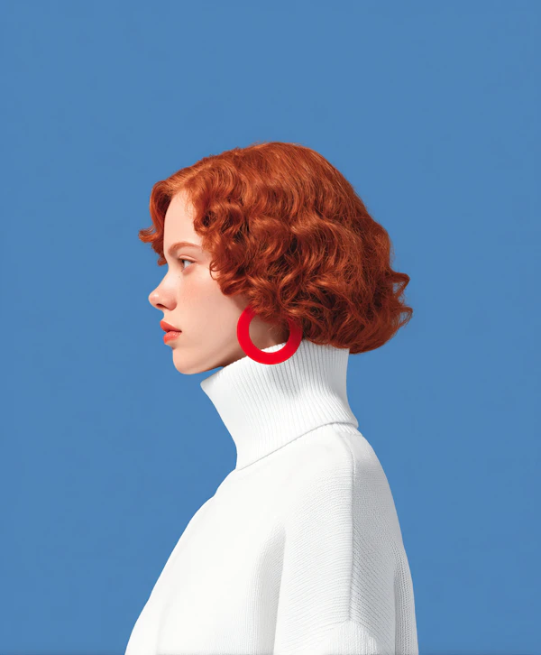 Profile with Red Hair