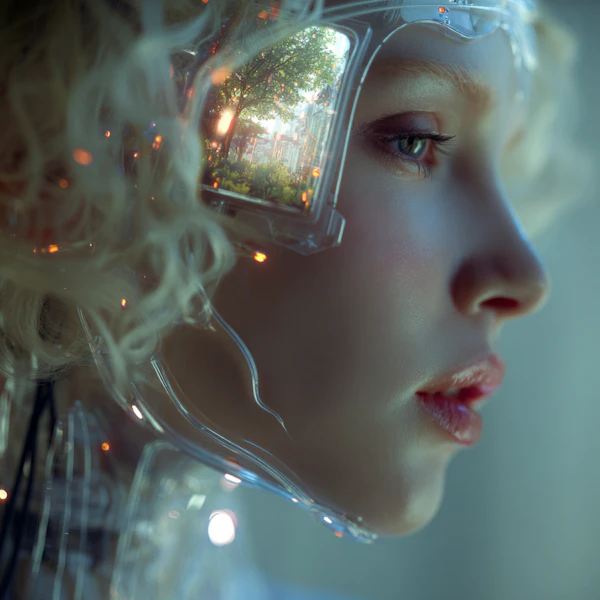 Futuristic Visor Portrait