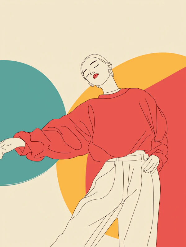 Serene Person in Geometric Setting