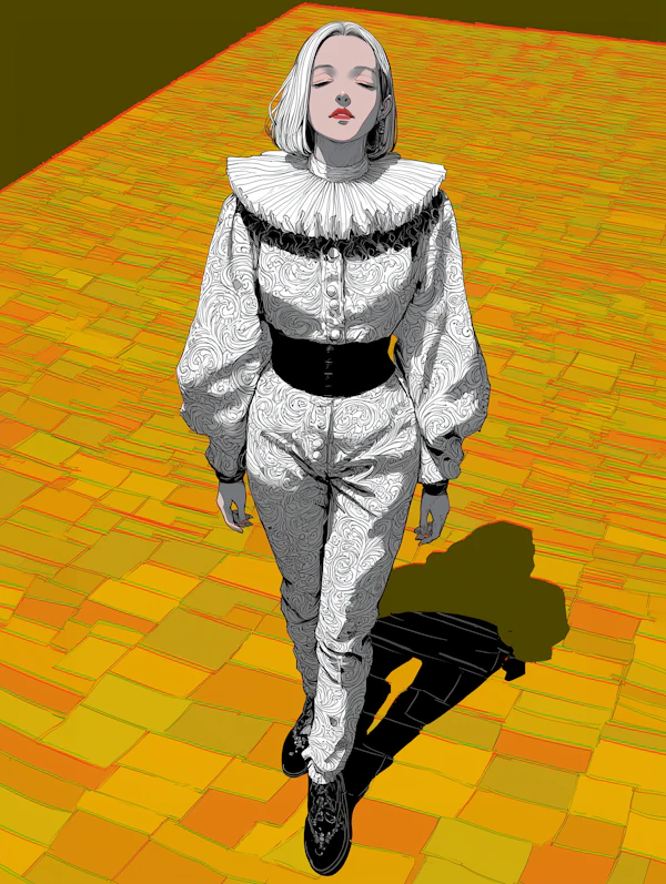 Stylized Woman Walking