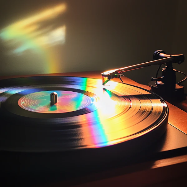Vinyl Record Close-Up