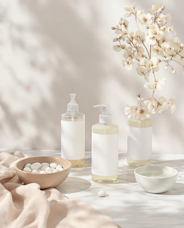 Minimal Skincare Display