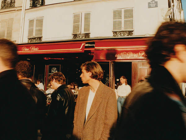 Bustling Street Café