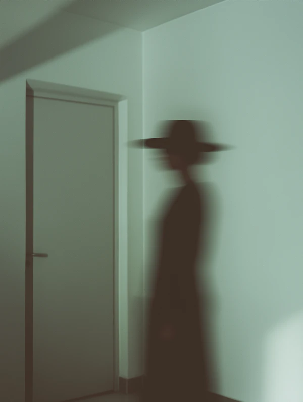 Mysterious Figure in Hallway